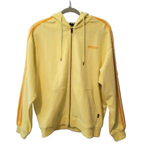 Nerdy US Yellow Hoodie Side Stripes Size S